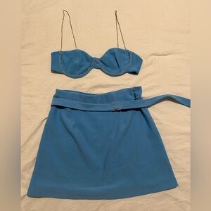 White Fox Rhinestone Set